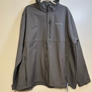NWT Columbia Ascender Softshell Gray Jacket